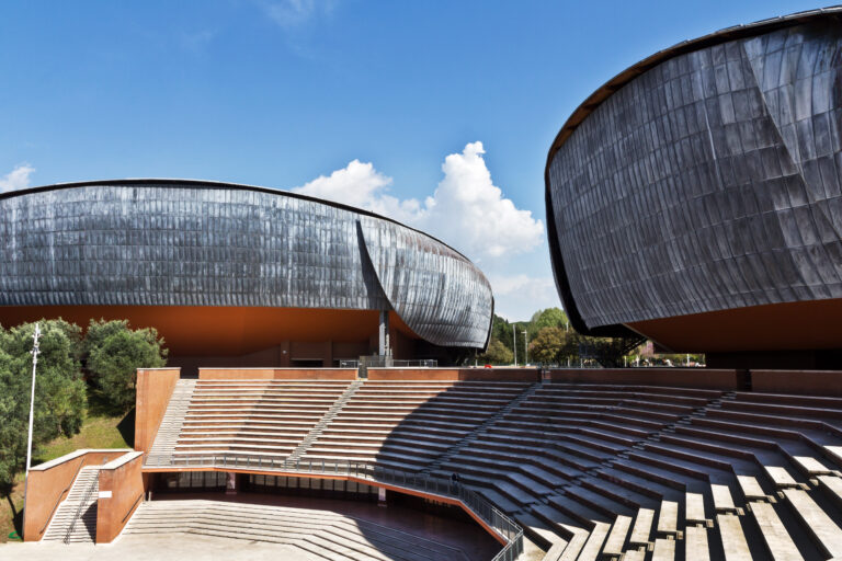 Auditorium,Parco,Della,Musica,,Designed,By,Italian,Architect,Renzo,Piano,